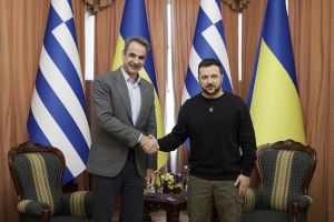 Συνάντηση του Πρωθυπουργού Κυρ. Μητσοτάκη με τον πρόεδρο της Ουκρανίας Βολ. Ζελένσκι στην Οδησσό