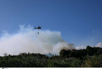 Μεγάλη φωτιά στην Κερατέα: Ζητήθηκε προληπτική εκκένωση σπιτιών