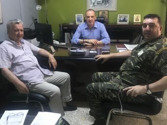 Συνάντηση του Διοικητή του ΚΕΣΝ Ρούσσου με τον Θεματικό Αντιπεριφερειάρχη Νικ. Καραγιάννη