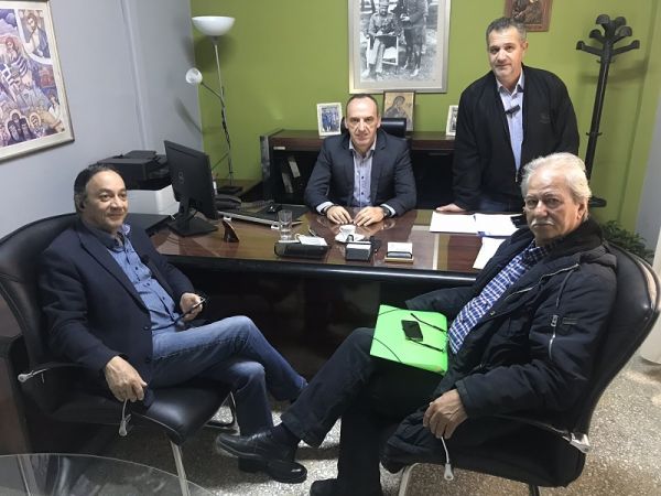 Συνάντηση του Συλλόγου Εργαζομένων Ο.Τ.Α. με τον Θεματικό Αντιπεριφερειάρχη Νίκο Καραγιάννη