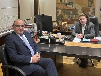 Συνάντηση του Βουλευτή Καρδίτσας Αρ. Σπάνια με την Υπουργό Πολιτισμού Λίνα Μενδώνη