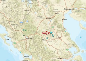 Σεισμός με 3,1 Ρίχτερ από τον εστιακό χώρο κοντά στην Ελασσόνα