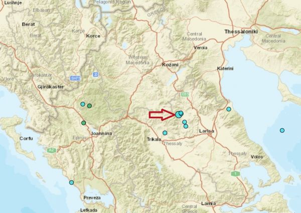 Σεισμός με 3,1 Ρίχτερ από τον εστιακό χώρο κοντά στην Ελασσόνα