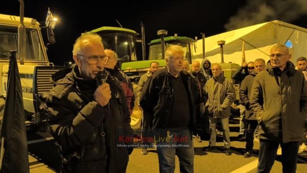 Κ. Τζέλλας από το μπλόκο στον Ε65: Η κυβέρνηση είναι πιεσμένη, θέλουμε λύσεις εδώ και τώρα (+Φωτο +Βίντεο)