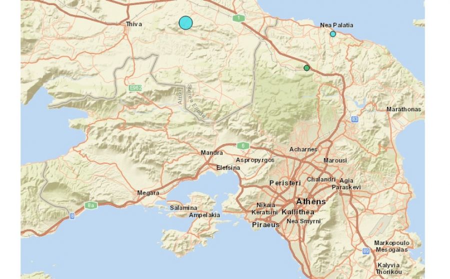 Σεισμός 4,4 Ρίχτερ στη Θήβα