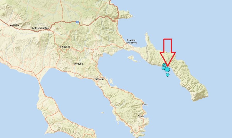 Σεισμός 4,8 Ρίχτερ στην περιοχή του Αγίου Όρους
