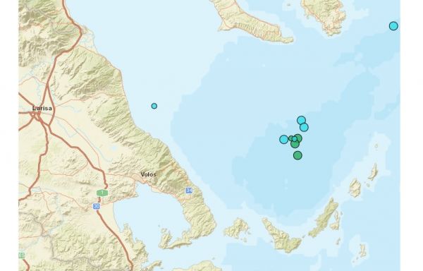 Σεισμική "αναταραχή" τις τελευταίες ώρες βόρεια των Σποράδων