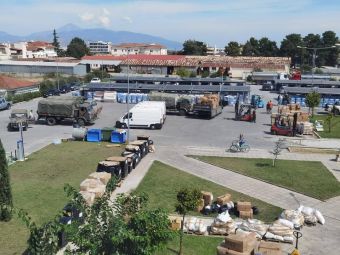 Συνεχίζεται η συγκέντρωση ανθρωπιστικής βοήθειας στην Περιφέρεια Θεσσαλίας