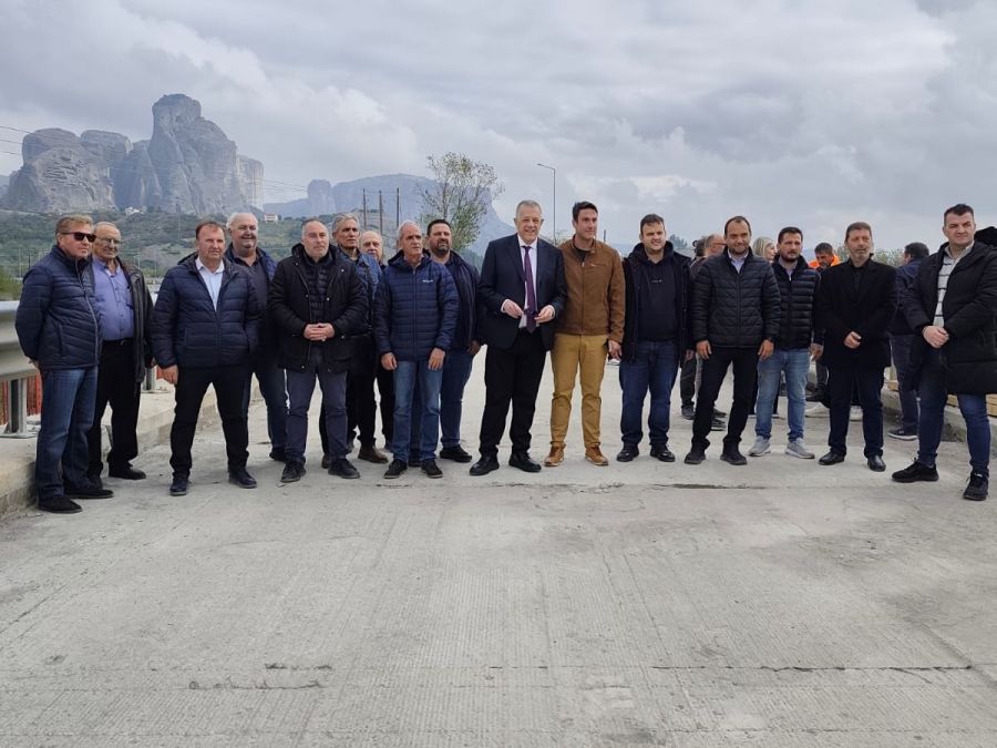Αυτοψία Ν. Ταχιάου στα έργα αποκαταστάσεων από τον "Daniel" στη Θεσσαλία