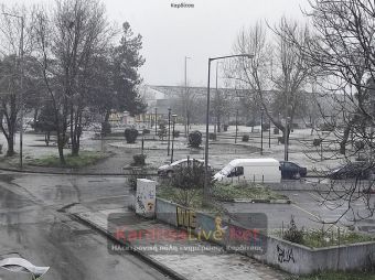 Κακοκαιρία "Φίλιππος": Με χιονόπτωση ξυπνά το πρωί της Τετάρτης (9/3) η Καρδίτσα (+Φώτο +Βίντεο)