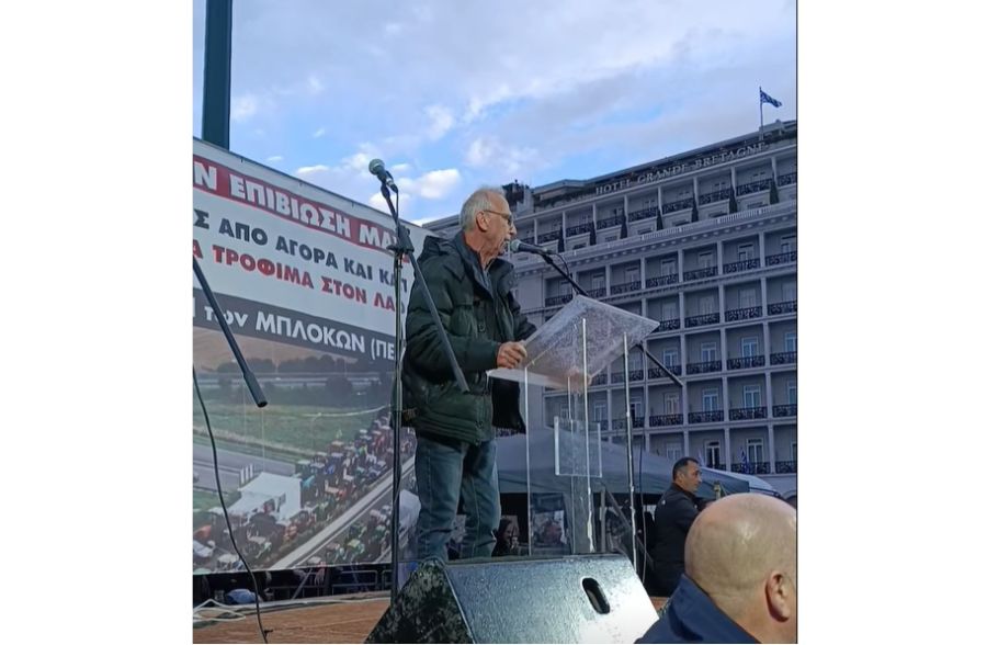 Κ. Τζέλλας από το Σύνταγμα: Τα μπλόκα μπορεί να ξαναστηθούν αν η κυβέρνηση δεν δώσει λύση στα προβλήματα