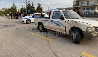Λαμία: Σοβαρός τραυματισμός δικυκλιστή μετά από τροχαίο