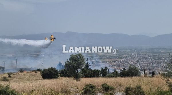 Συναγερμός για φωτιά δίπλα σε σπίτια στον Αφανό Λαμίας - Διατάχθηκε εκκένωση