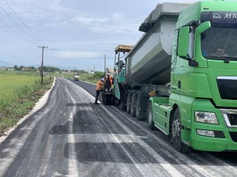 Ολοκληρώνονται οι εργασίες ασφαλτόστρωσης του δρόμου Άγιοι Ανάργυροι - Άγιος Γεώργιος