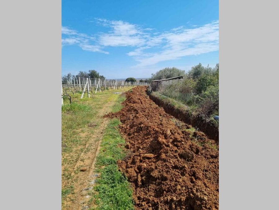 Εκτέλεση εργασιών για την κατασκευή αρδευτικού δικτύου 13,7 χλμ στη Ραψάνη