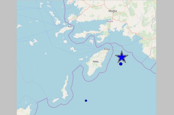 "Κουνήθηκε" η Ρόδος από τα 5,1 Ρίχτερ το πρωί της Πέμπτης