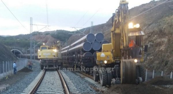 Φθιώτιδα: Καθίζηση στη γραμμή του τραίνου στην έξοδο της μεγάλης σήραγγας της Όθρυος