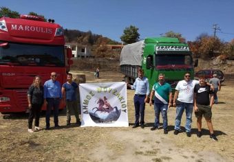 Αποστολή αλληλεγγύης από το Δήμο Μουζακίου στους πυρόπληκτους κτηνοτρόφους της Εύβοιας