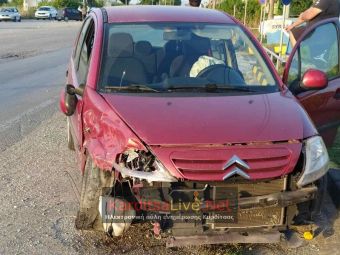 Τροχαίο με υλικές ζημιές στο δρόμο Καρδίτσα - Δέλτα (+Φώτο)