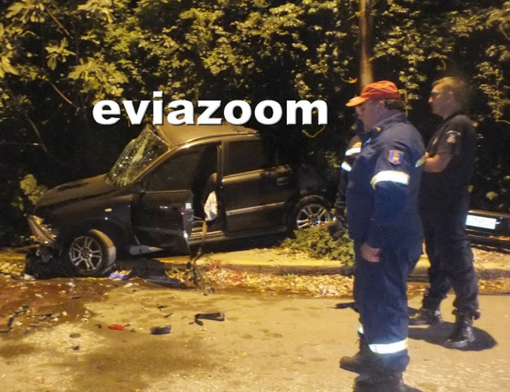 Θανατηφόρο τροχαίο τη νύχτα στη Χαλκίδα με δύο νεκρούς