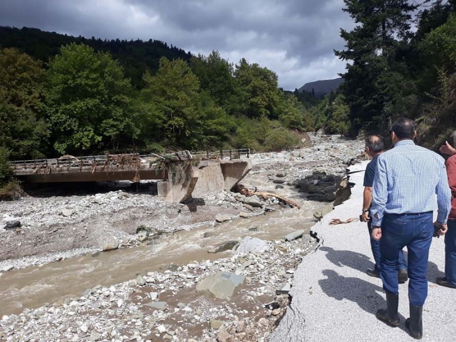 Αυτοψία του θεματικού Αντιπεριφερειάρχη Νίκου Καραγιάννη στις πληγείσες περιοχές
