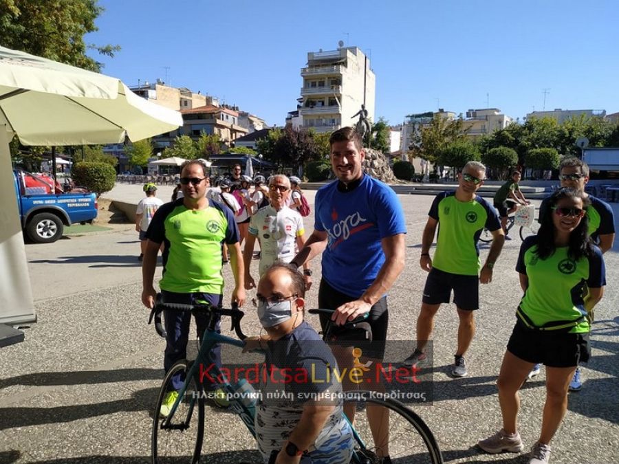 Η «Φλόγα» υποδέχθηκε στην Καρδίτσα τον αθλητή ποδηλασίας Άγγελο Κριτσιώτη (+Φώτο +Βίντεο)