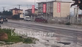 Καλαμπάκα: Απίστευτη χαλαζόπτωση προκάλεσε τροχαία ατυχήματα στην ε.ο. Τρικάλων - Καλαμπάκας
