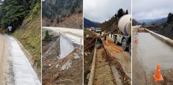 Αποκαθίστανται οι ζημιές από τον "Ιανό" στην επαρχιακή οδό Καρδίτσας – Φράγμα Ν. Πλαστήρα