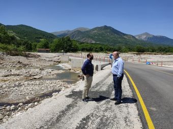 Δήμος Μουζακίου: Στις ορεινές κοινότητες, ο Υπουργός Δικαιοσύνης με τον Δήμαρχο Μουζακίου για τις καταστροφές του «Ιανού»