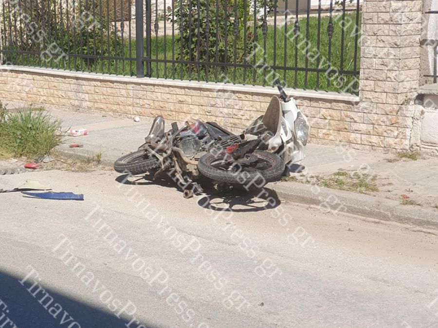 Σοβαρός τραυματισμός νεαρού σε τροχαίο στον Αμπελώνα Λάρισας