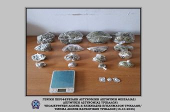 Μουζάκι: Συνελήφθη άνδρας με πάνω από 200 γραμμάρια κάνναβη