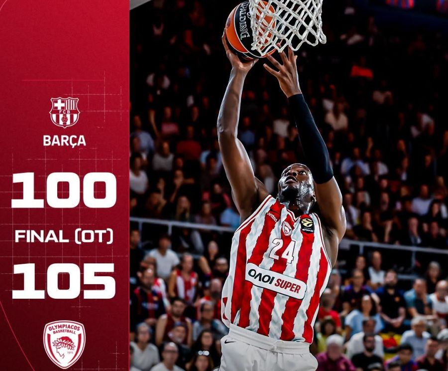 Euroleague: Πέρασε στην παράταση και από τη Βαρκελώνη ο Ολυμπιακός!