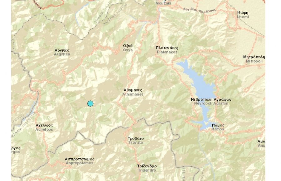 Σεισμός 3,6 Ρίχτερ στα ορεινά της Καρδίτσας