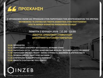 Μουζάκι: Παρουσιάζονται τα αποτελέσματα έρευνας για την ανθεκτικότητα των νοικοκυριών 3 χρόνια μετά τον Daniel