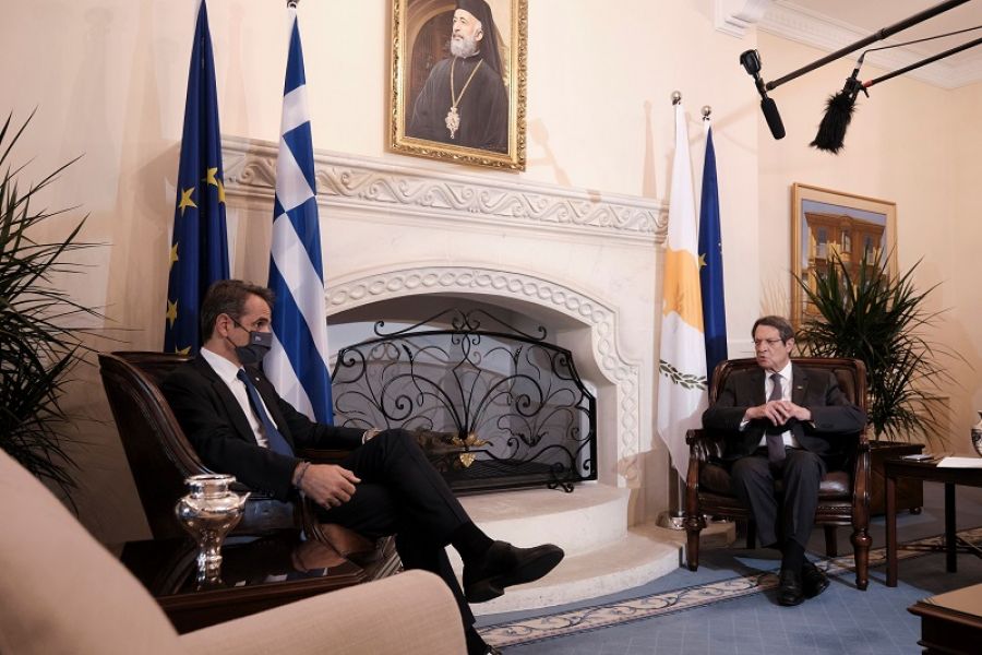 Στην Κύπρο ο Πρωθυπουργός Κυρ. Μητσοτάκης - Συναντήθηκε με τον Πρόεδρο της Κυπριακής Δημοκρατίας, Νίκο Αναστασιάδη