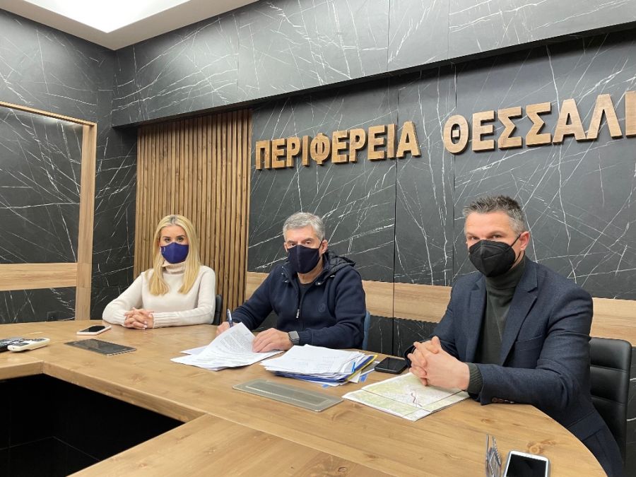 Υπεγράφη σύμβαση έργου για την ενίσχυση της οδικής ασφάλειας στην παράκαμψη Κρανιάς Ολύμπου