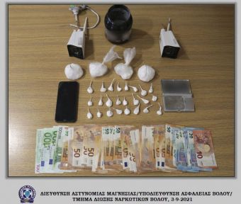 Βόλος: Σύλληψη αλλοδαπού με 200 γραμμάρια κοκαΐνη