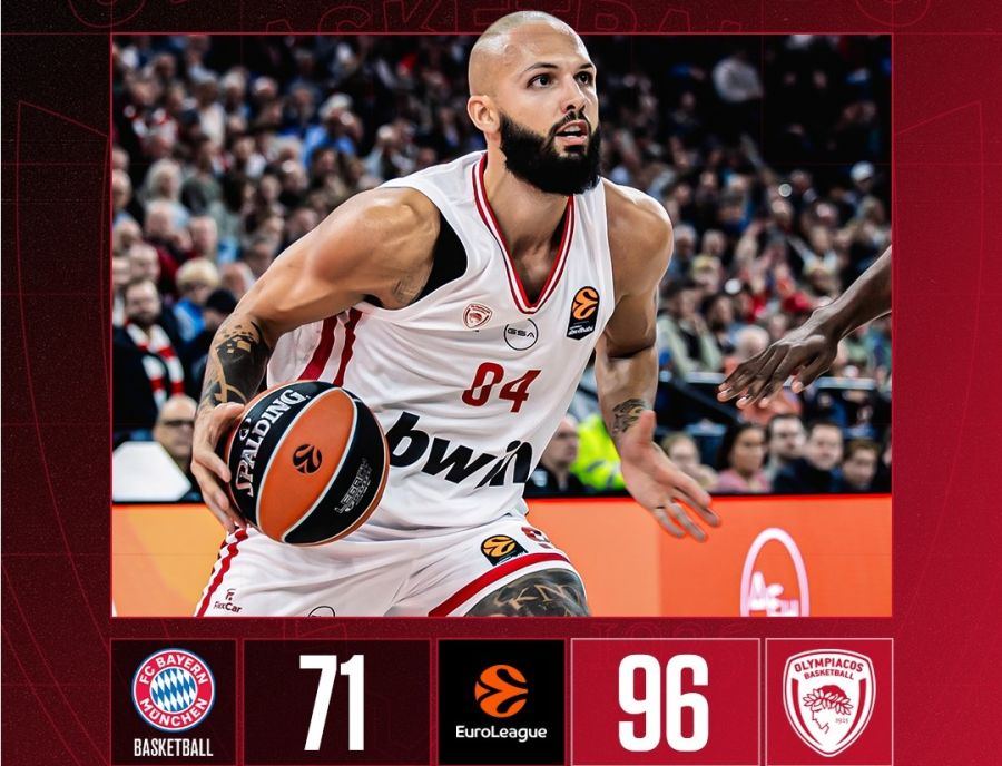 Euroleague: Άνετη νίκη του Ολυμπιακού στο Μόναχο