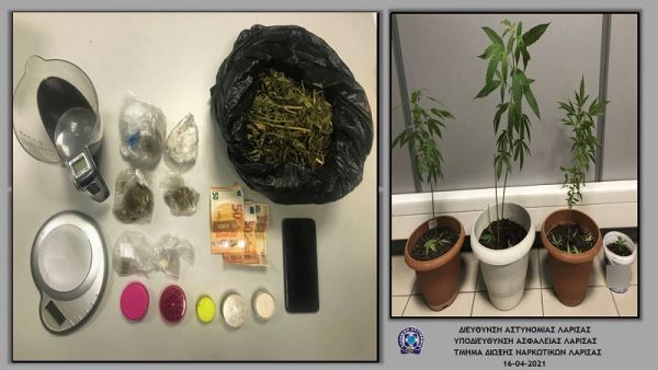 Σύλληψη άνδρα στη Λάρισα, για παράβαση της νομοθεσίας περί ναρκωτικών