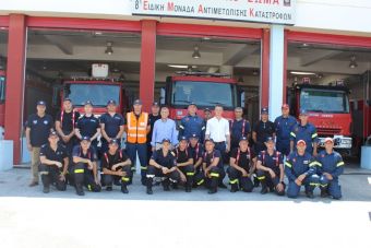 16 Βούλγαροι Πυροσβέστες με τέσσερα οχήματα στη Λάρισα για την αντιμετώπιση των πυρκαγιών
