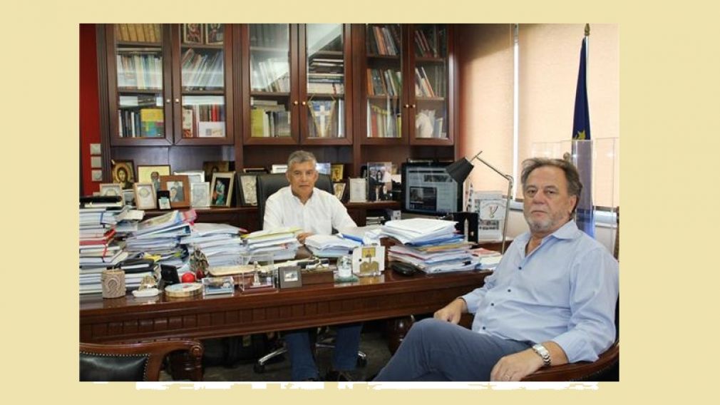 Η ανακατασκευή του δρόμου Λάρισας - Φαρσάλων στο επίκεντρο της συνάντησης Αγοραστού - Καραχάλιου