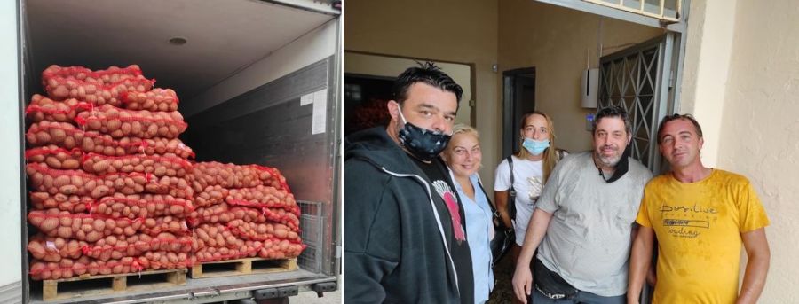 Δύο τόνοι πατάτες στο Δήμο Καρδίτσας από τα Σωματεία Μικροπωλητών Φρούτων και Λαχανικών καθώς και Παραγωγών Περιφέρειας Τρικάλων