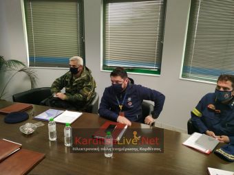 Στην Καρδίτσα έφθασε το πρωί της Πέμπτης ο Υφυπουργός Πολιτικής Προστασίας Ν. Χαρδαλιάς (+Φώτο)