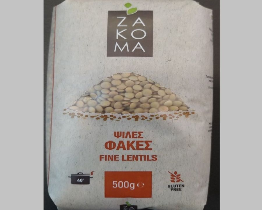 Συσκευασία με φακές ανακαλεί ο ΕΦΕΤ