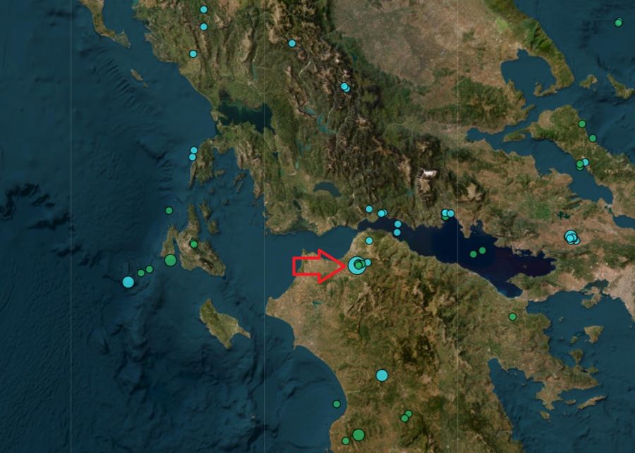 Σεισμική δόνηση 4,1 Ρίχτερ στην Αχαΐα – Το επίκεντρο κοντά στη Χαλανδρίτσα