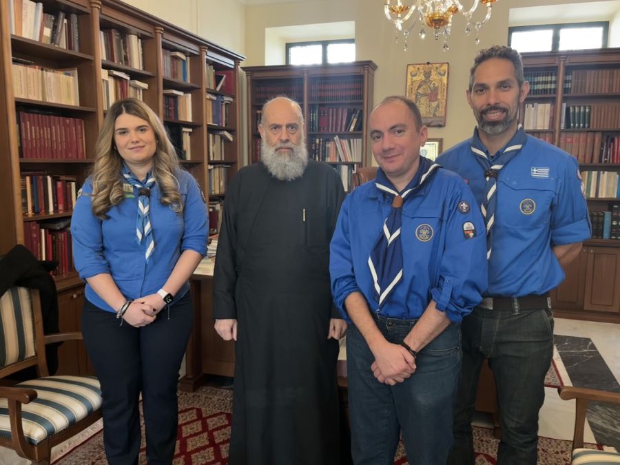 Επίσκεψη του 1ου Συστήματος Προσκόπων Καρδίτσας στον Σεβασμιώτατο Μητροπολίτη Θεσσαλιώτιδος και Φαναριοφερσάλων κ. Τιμόθεο
