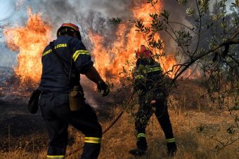 Πυρκαγιά σε χαμηλή βλάστηση στον Αετό Καρύστου Ευβοίας - Μήνυμα για απομάκρυνση από τον οικισμό Ανατολική Επέκταση Καρύστου