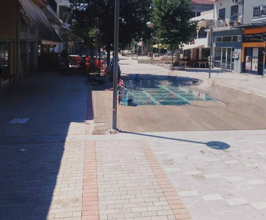 Σε εξέλιξη οι εργασίες για την βιοκλιματική ανάπλαση του κεντρικού πεζοδρόμου του Βελεστίνου