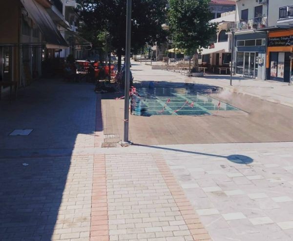 Σε εξέλιξη οι εργασίες για την βιοκλιματική ανάπλαση του κεντρικού πεζοδρόμου του Βελεστίνου
