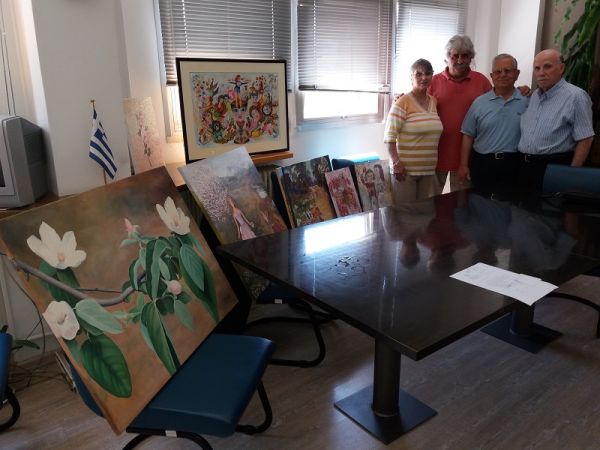 Φίλοι του Νοσοκομείου Καρδίτσας: Δωρεά πινάκων ζωγραφικής